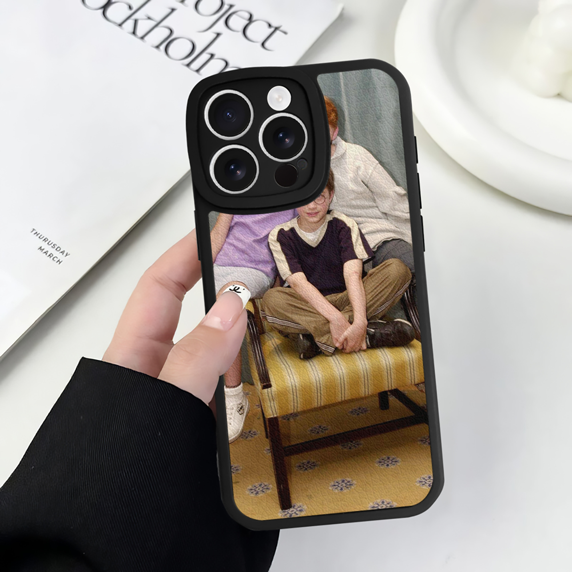 （画像用） Harry Potter ハリー・ポッターシリーズ 【iPhone 16シリーズ対応】シリコンスマホケース（レザー調） 材質：シリコン